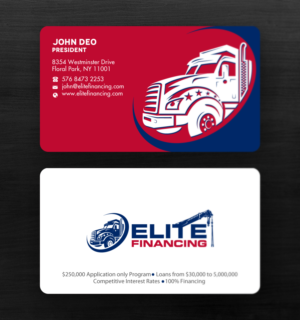 Business Card Design by Brand aid for Elite Financing LLC | Design: #19941286