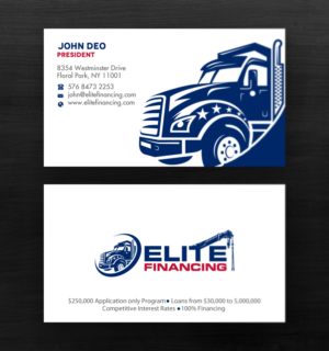 Business Card Design by Brand aid for Elite Financing LLC | Design: #19941287