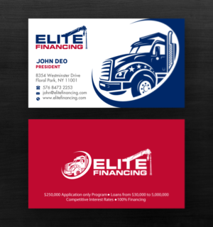 Business Card Design by Brand aid for Elite Financing LLC | Design: #19941288