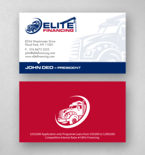 Business Card Design by Brand aid for Elite Financing LLC | Design: #19941306