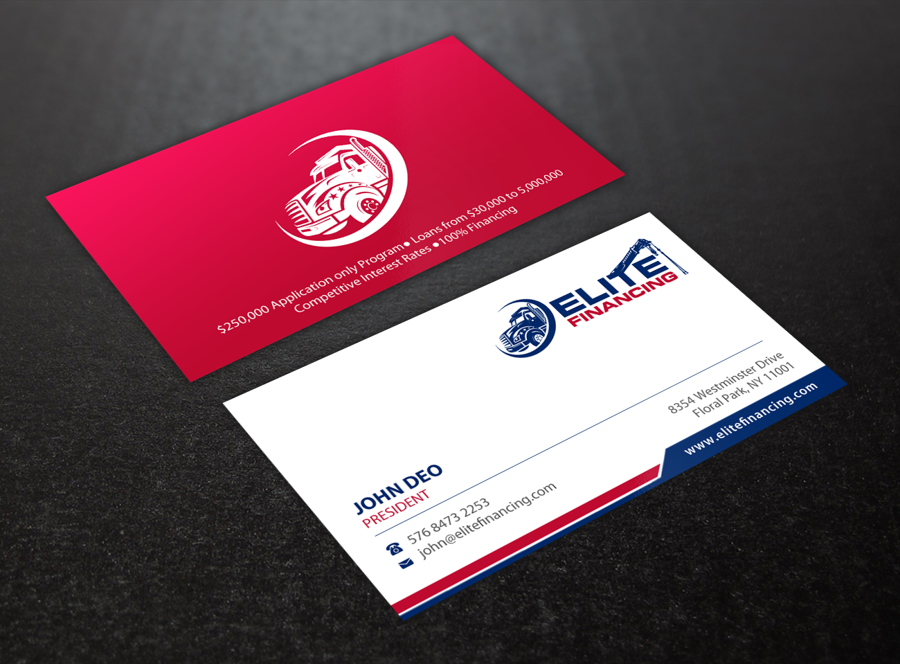 Diseño de Tarjeta de Presentación por Brand aid para Elite Financing LLC | Diseño #19941315