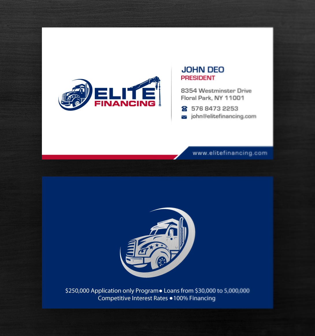 Business Card Design by Brand aid for Elite Financing LLC | Design #19941316