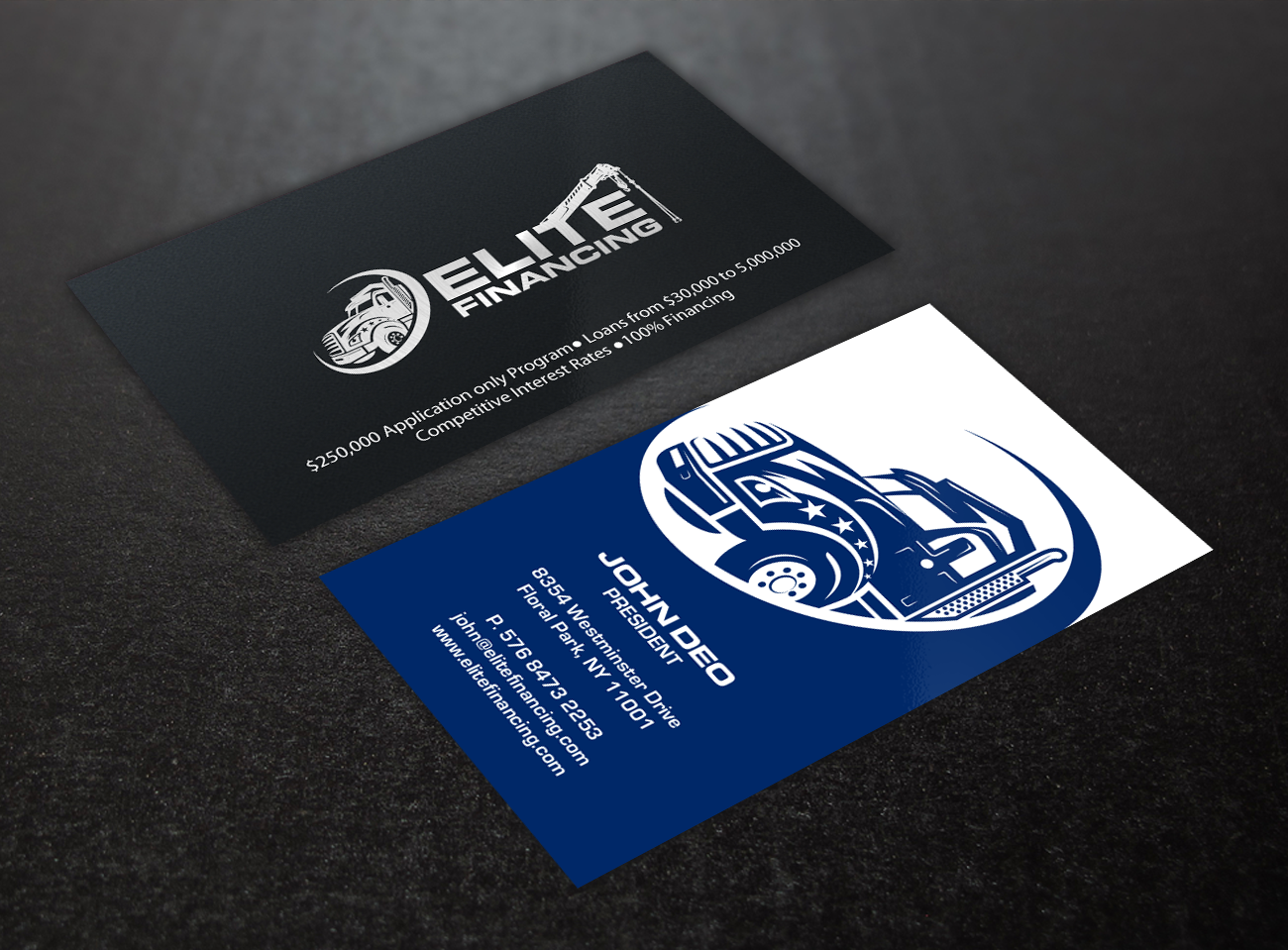 Business Card Design by Brand aid for Elite Financing LLC | Design #19941319