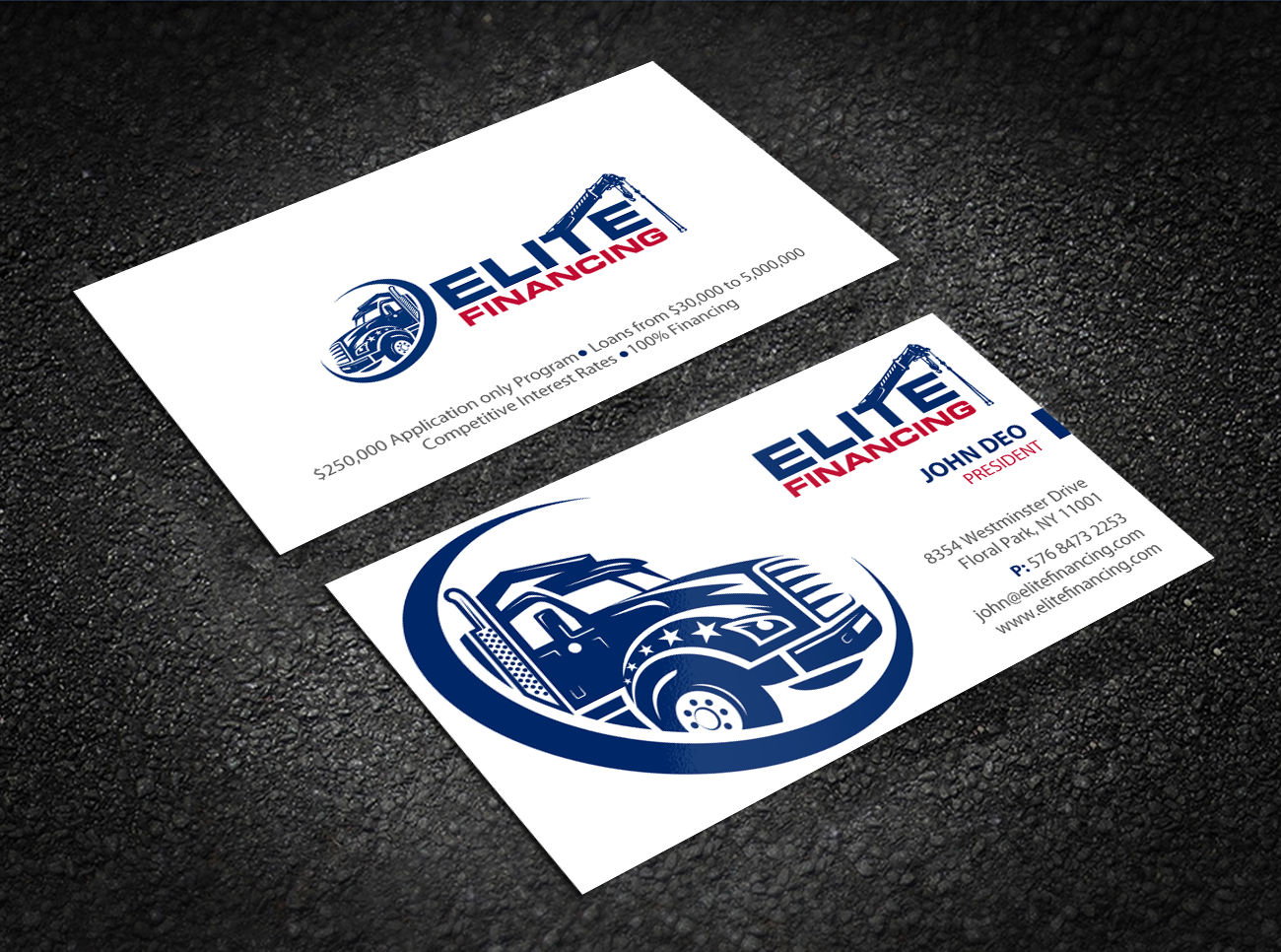Visitenkarten-Design von Brand aid für Elite Financing LLC | Design #19943661