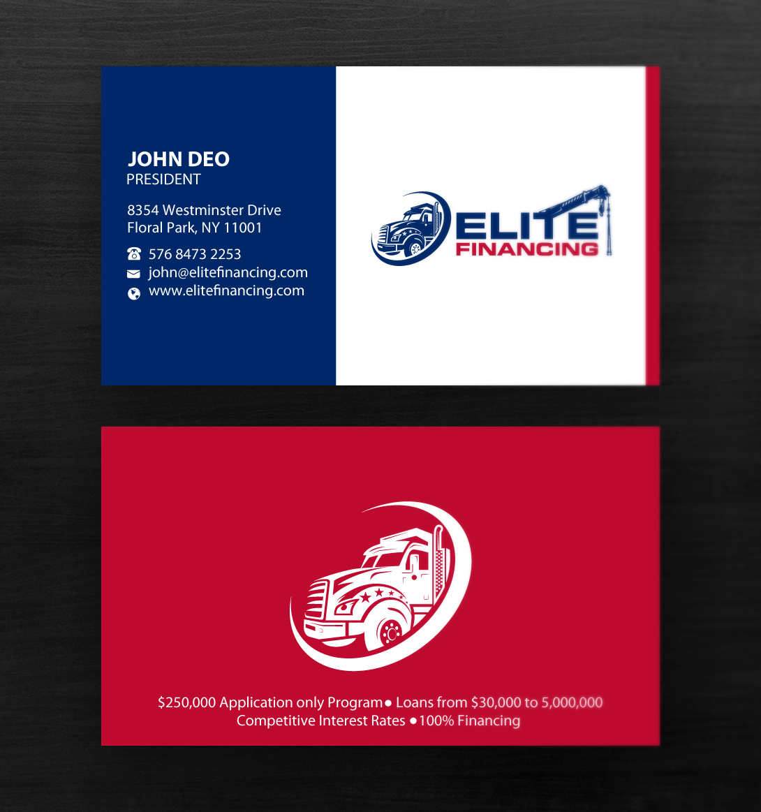 Business Card Design by Brand aid for Elite Financing LLC | Design #19943662