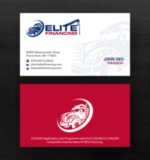 Business Card Design by Brand aid for Elite Financing LLC | Design: #19943663