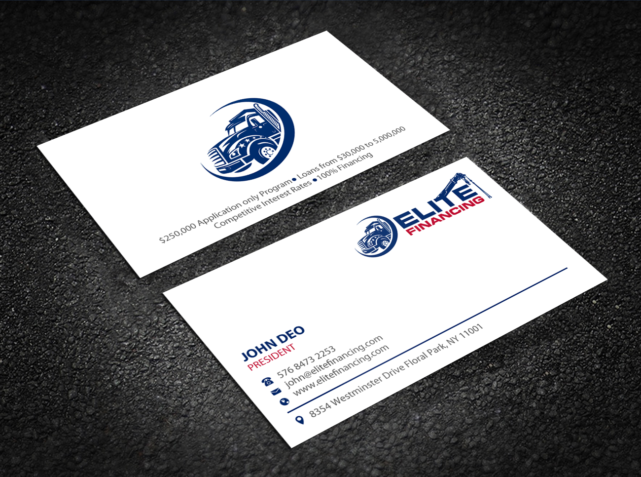 Visitenkarten-Design von Brand aid für Elite Financing LLC | Design #19943682
