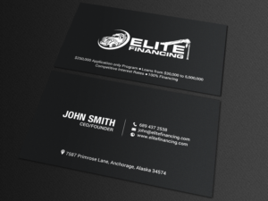 Business Card Design by chandrayaan.creative for Elite Financing LLC | Design: #19941226