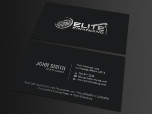 Business Card Design by chandrayaan.creative for Elite Financing LLC | Design: #19941227