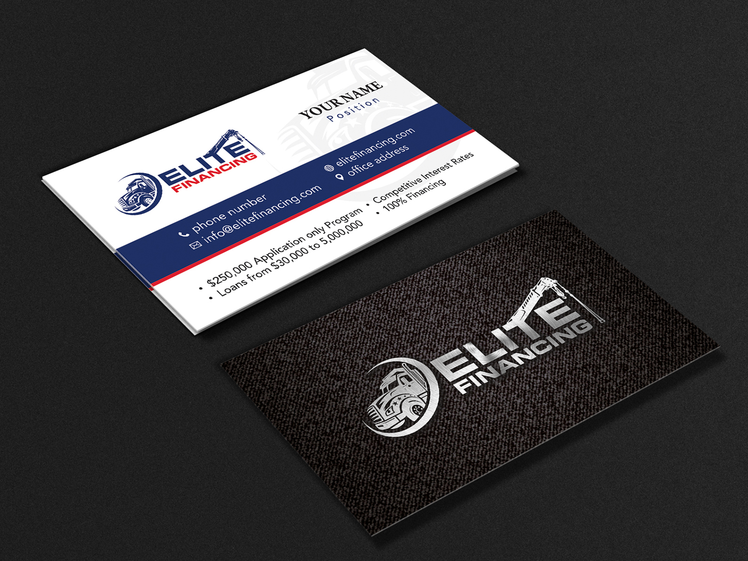 Design de Carte de Visite par dianpraditaputri pour Elite Financing LLC | Design #19952829