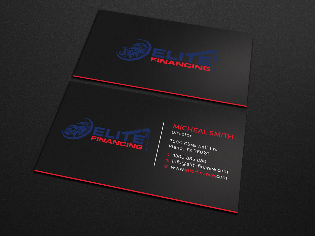 Business Card Design by Tripti Ranjan Gain for Elite Financing LLC | Design #19936436