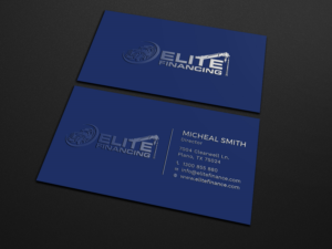 Business Card Design by Tripti Ranjan Gain for Elite Financing LLC | Design: #19936495