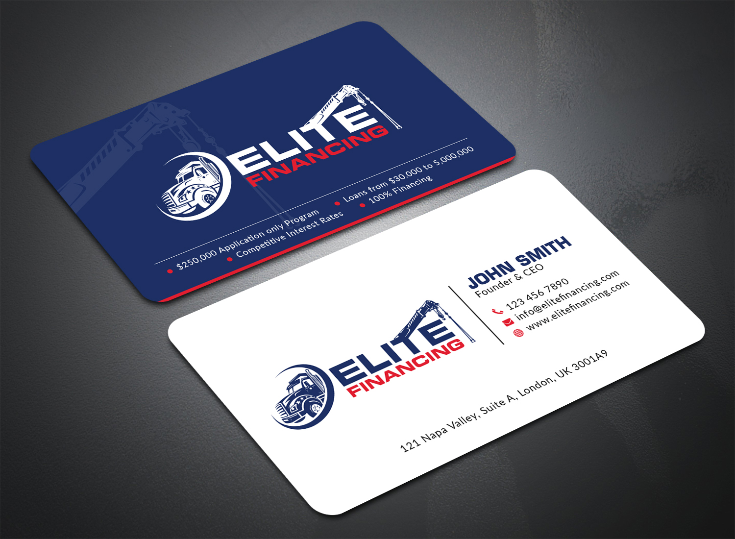Business Card Design by Bold Pixels for Elite Financing LLC | Design #19949983