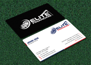 Business Card Design by Bold Pixels for Elite Financing LLC | Design: #19967253