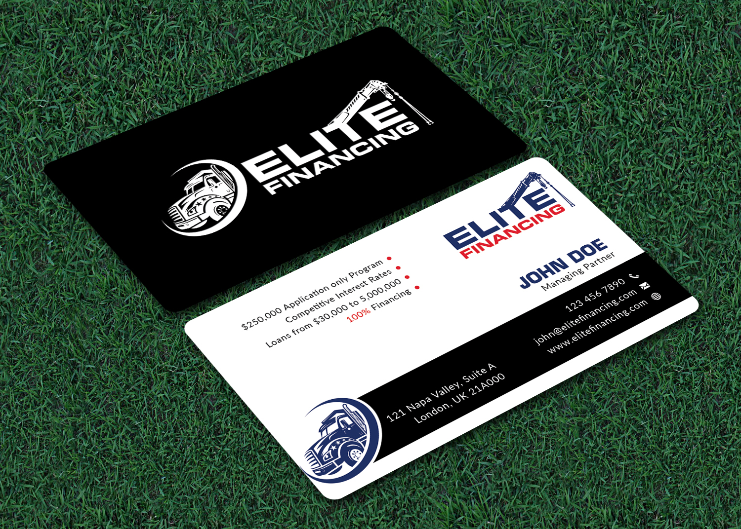 Business Card Design by Bold Pixels for Elite Financing LLC | Design #19967727