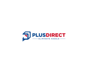 Plusdirect with tagline 'Eliminate Hassle' | Logo Design by Mario