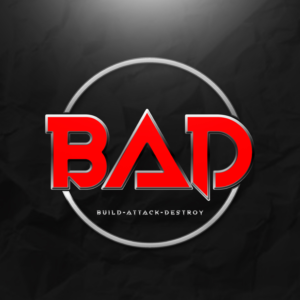 B.A.D. with the words Build - Attack - Destroy below it | Logo Design by SD-Designs
