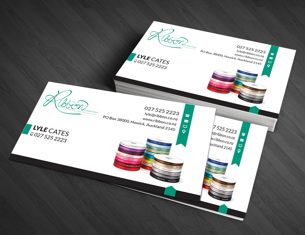 Business Card Design by  Artman for The Ribbon Company | Design #2967578