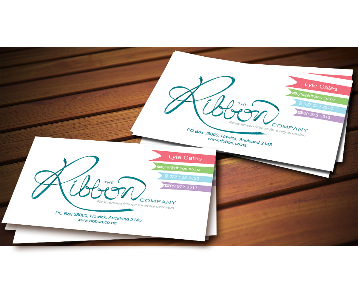 Business Card Design by GunkDesign 2 for The Ribbon Company | Design #2942197
