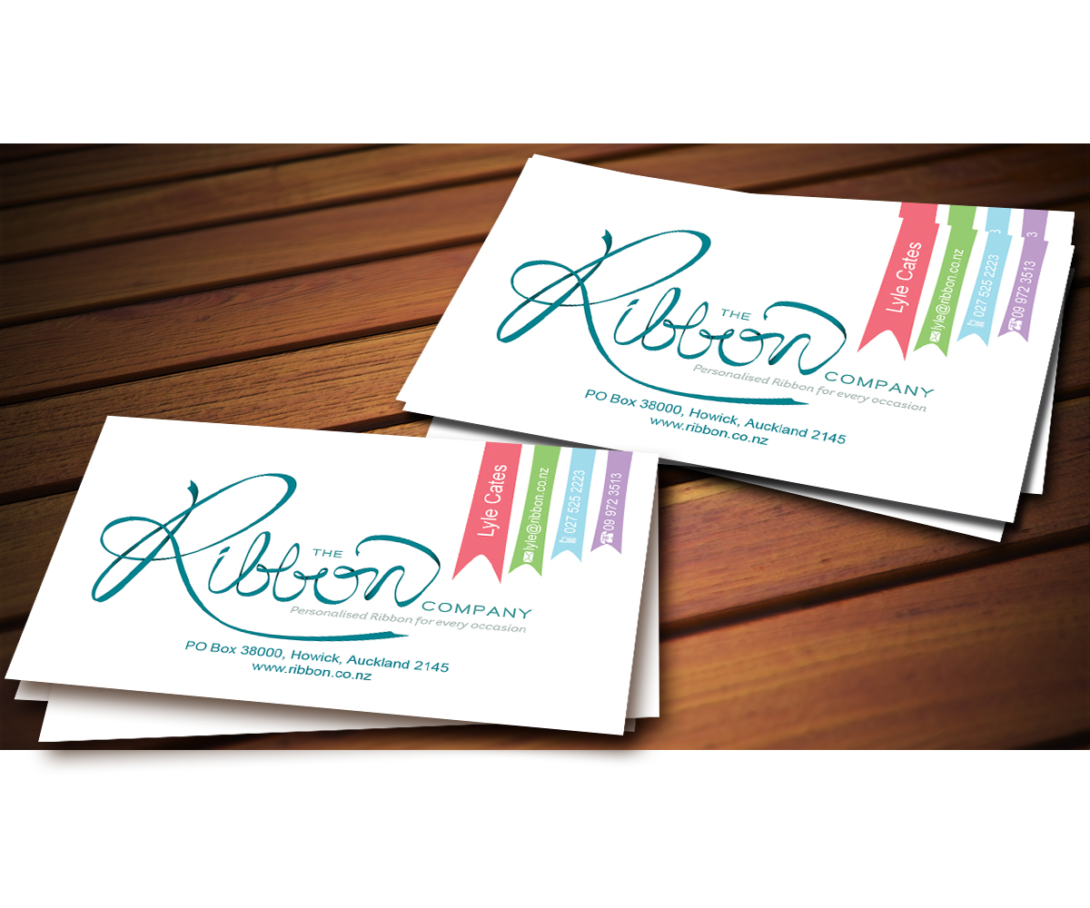 Business Card Design by GunkDesign 2 for The Ribbon Company | Design #2943193