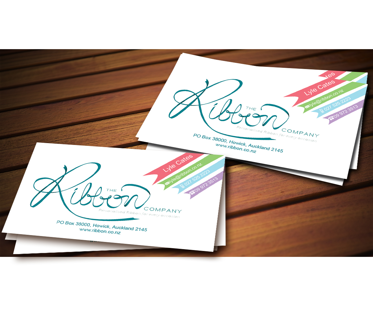 Business Card Design by GunkDesign 2 for The Ribbon Company | Design #2943745