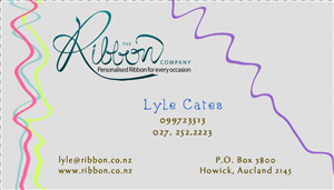 Business Card Design by Venus L. Penaflor for The Ribbon Company | Design #2911352
