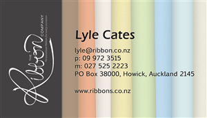Business Card Design by Black Oak Creative for The Ribbon Company | Design #2911709