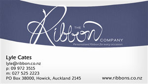 Business Card Design by Black Oak Creative for The Ribbon Company | Design: #2911711