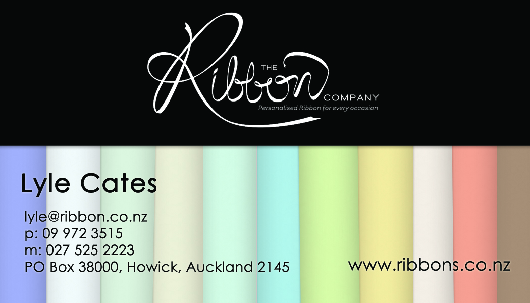Business Card Design by Black Oak Creative for The Ribbon Company | Design #2911718