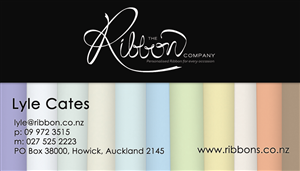 Business Card Design by Black Oak Creative for The Ribbon Company | Design: #2911718