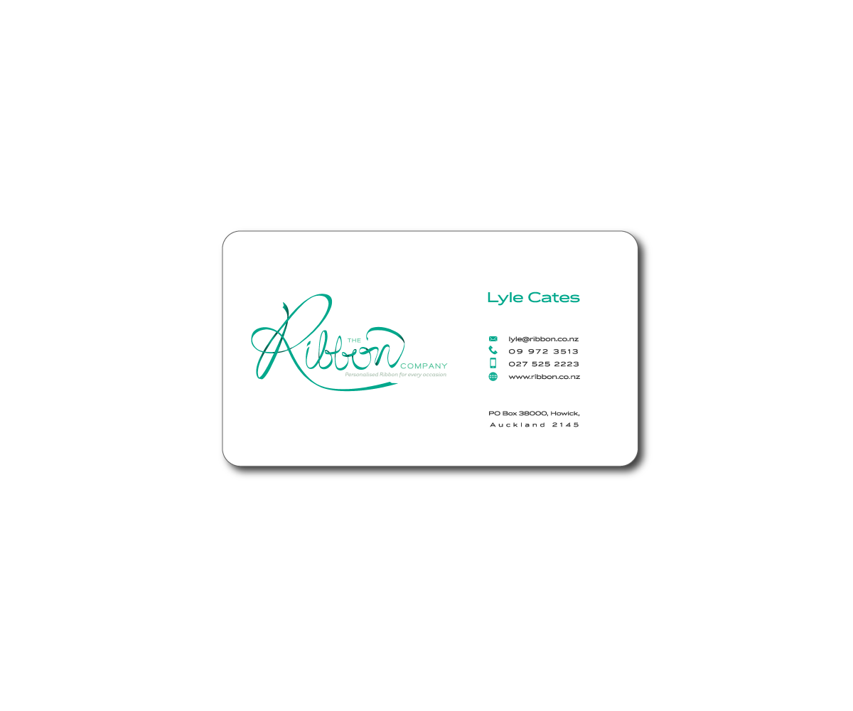 Business Card Design by GliderGraphx for The Ribbon Company | Design #2913728