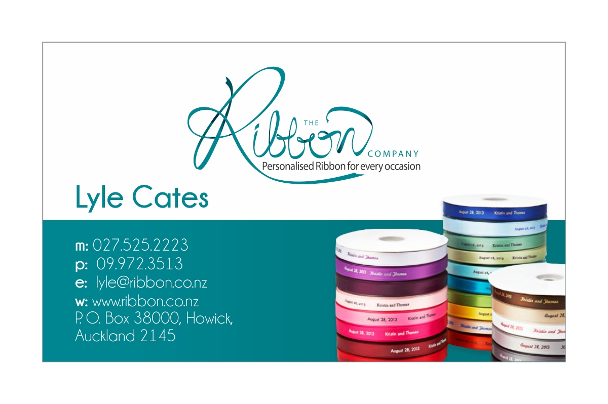 Visitenkarten-Design von VonLamp für The Ribbon Company | Design #2965912