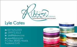 Business Card Design by VonLamp for The Ribbon Company | Design #2965919