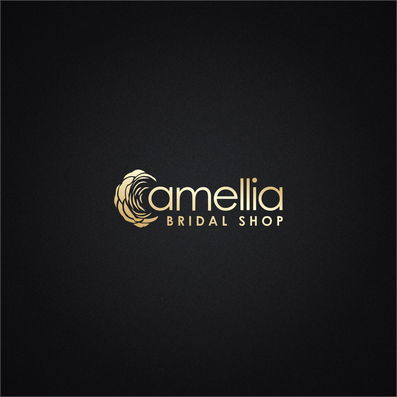 Elegant, Feminine, Wedding Dresse Logo Design for Camellia Bridal Shop ...