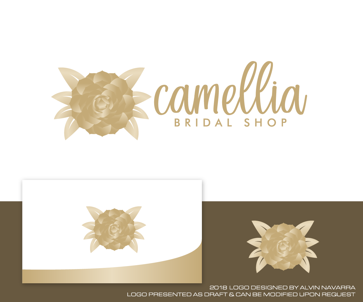 Diseño de Logo por alvinnavarra para Camellia Bridal Shop | Diseño #19931845