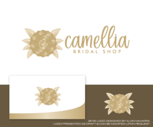 Logo Design by alvinnavarra for Camellia Bridal Shop | Design: #19931845