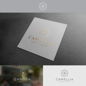 Camellia Bridal Shop | Logo Design by Paperfox Designs