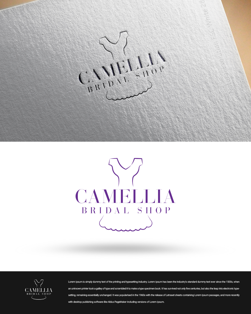 Logo Design by zingodesigns258 for Camellia Bridal Shop | Design #19930124
