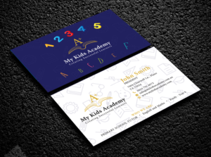 PRIMARY SCHOOL PRIVATE TUTOR BUSINESS CARD DESIGN (we tutor english and maths) | Visitenkarten-Design von Bold Pixels