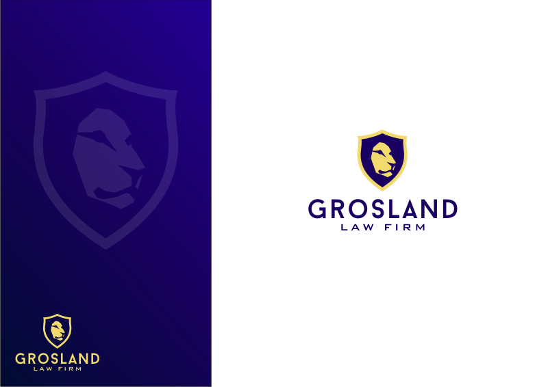 Logo Design by Amduat Design for Grosland Law Firm | Design #19924093