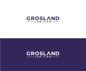 Logo Design by Alien Cookie for Grosland Law Firm | Design: #19924776