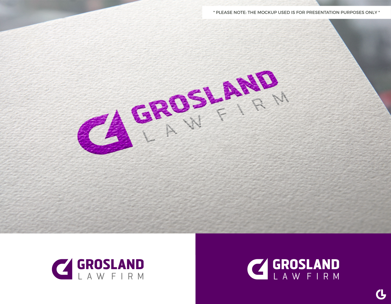 Diseño de Logo por R!CKY para Grosland Law Firm | Diseño #19980012
