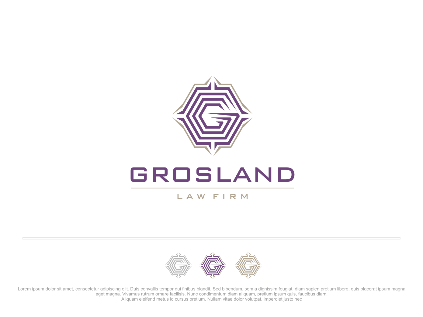 Logo Design by artswolf for Grosland Law Firm | Design #19985960