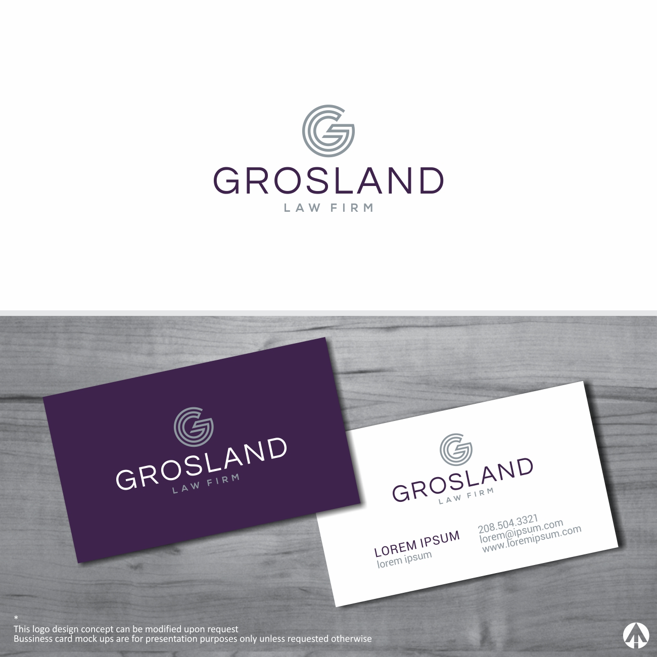 Logo Design by MBARO for Grosland Law Firm | Design #19986912