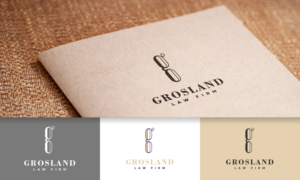 Logo Design by Valentina Furnò for Grosland Law Firm | Design: #19985003