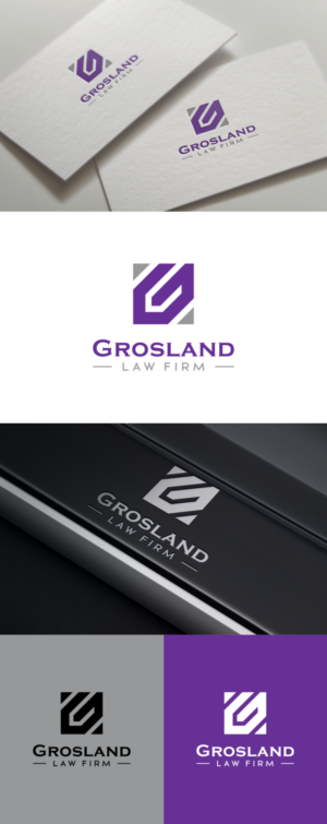 Logo Design by art0_MORO for Grosland Law Firm | Design: #19989800
