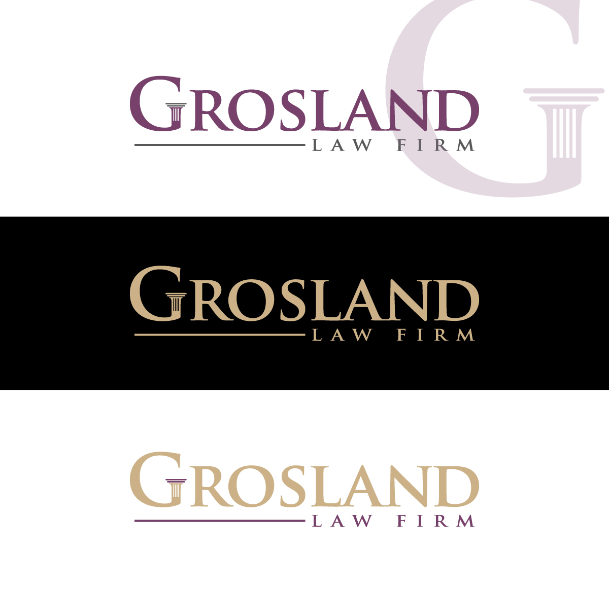 Logo Design by FireflyArt for Grosland Law Firm | Design #19933724