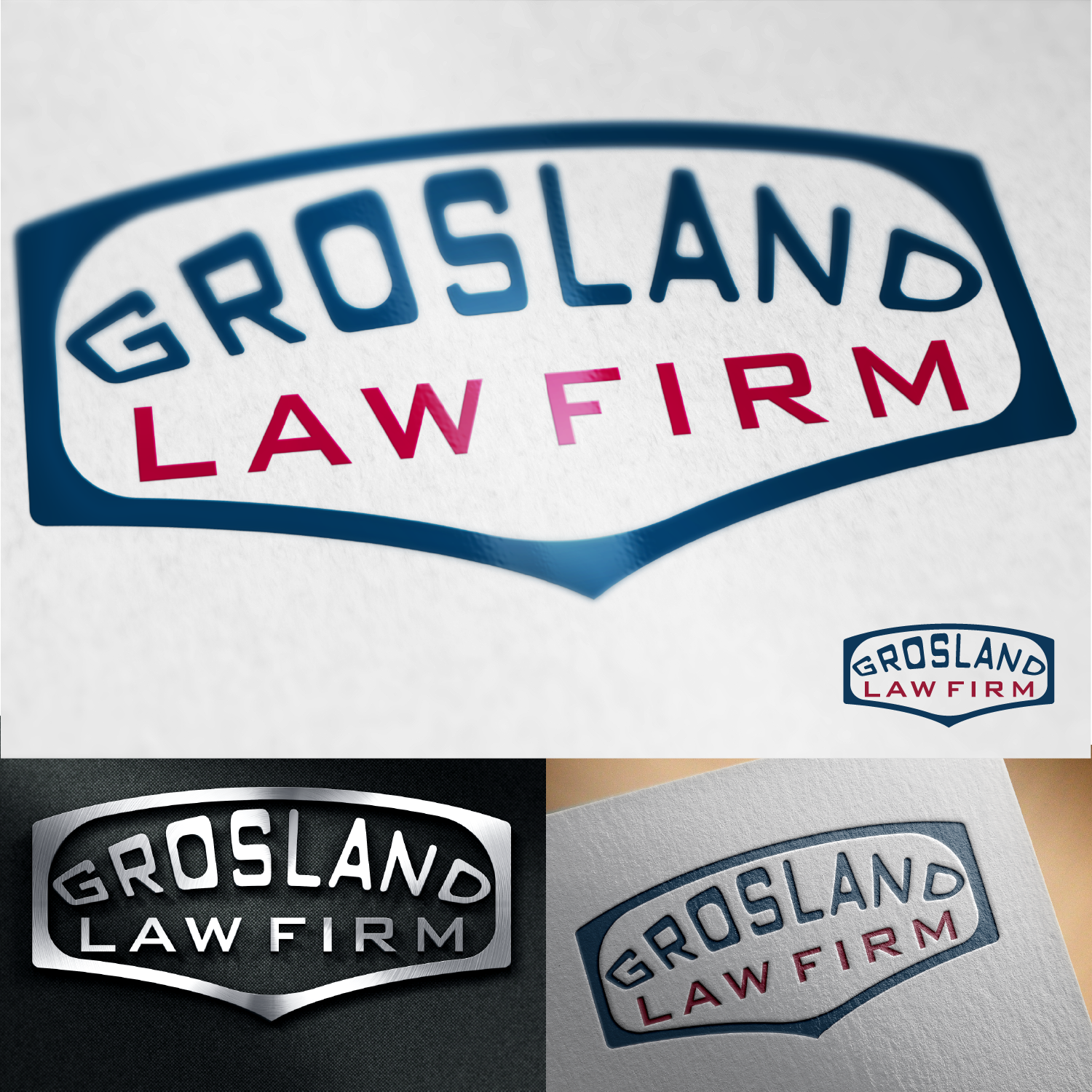 Logo Design by Moh.Des for Grosland Law Firm | Design #19984423