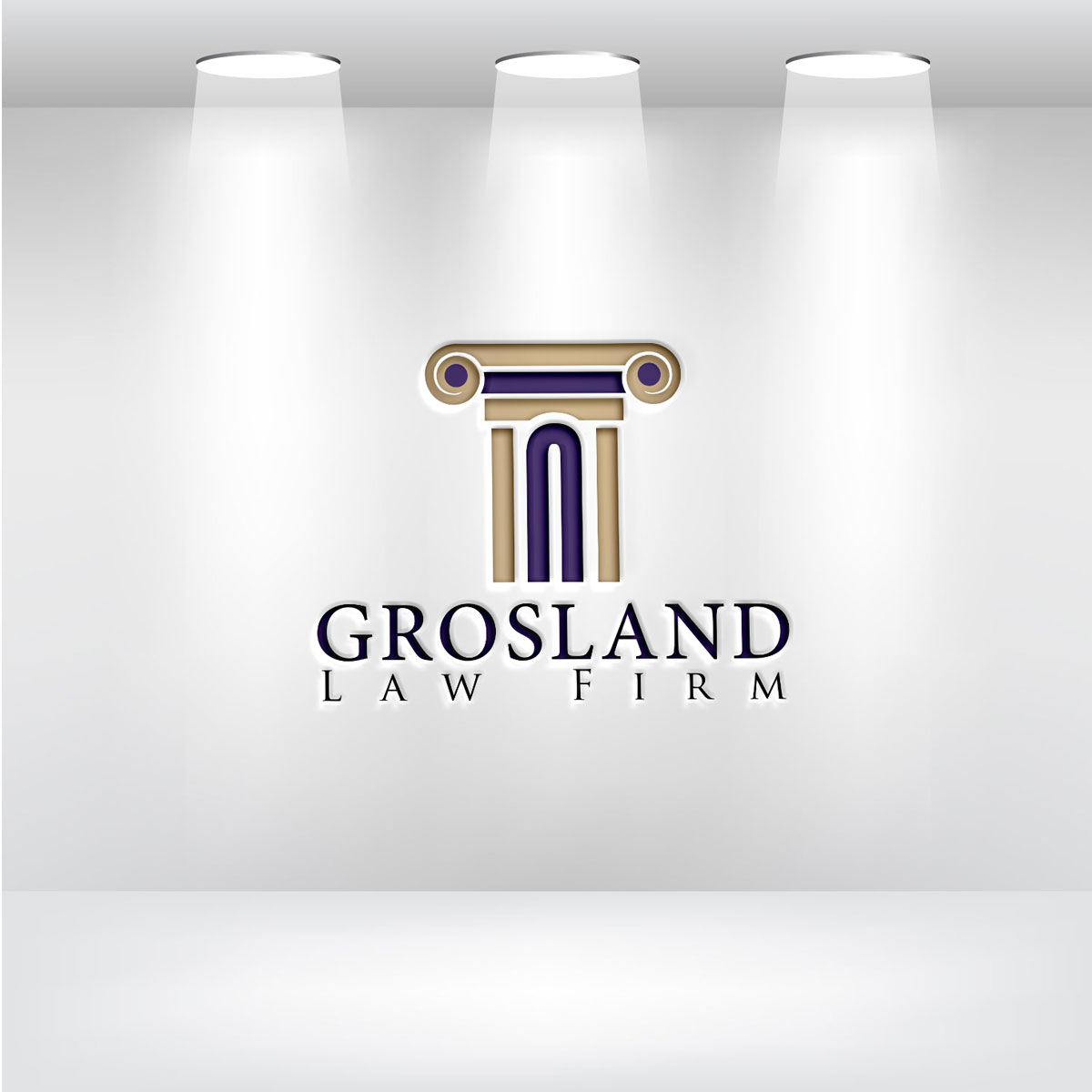 Logo Design by Brock Patterson 2 for Grosland Law Firm | Design: #20091659