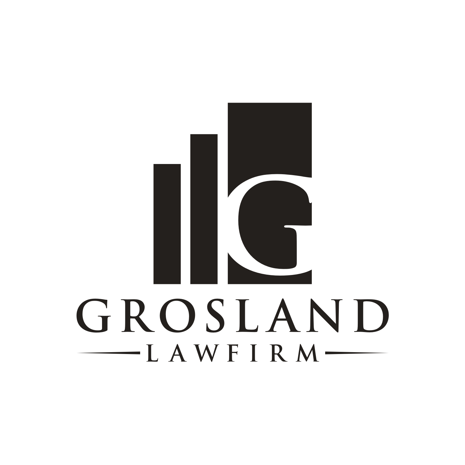 Logo Design by Zzamiq for Grosland Law Firm | Design #19937143